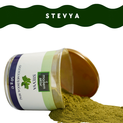 ÖĞÜTÜLMÜŞ STEVİA YAPRAĞI (Şeker Otu) 50 GR - 1